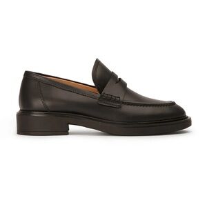 Tony Bianco Black Leather Loafers